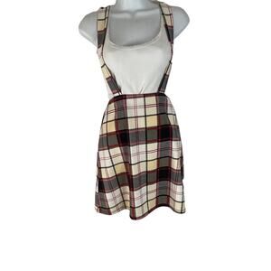 Papaya Women's Size Small‎ Plaid Overall Skirt